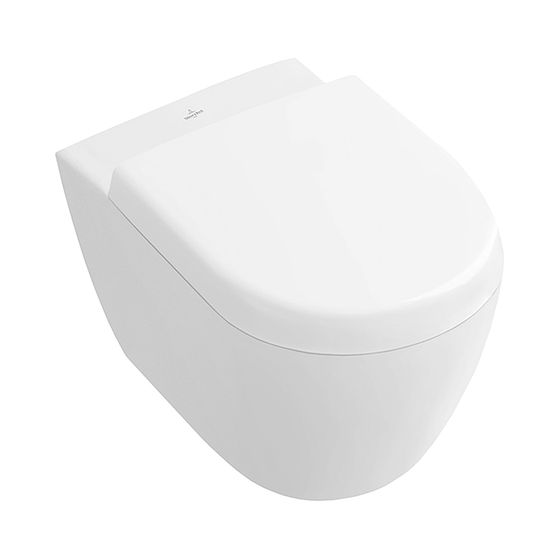 Villeroy & Boch Tiefspül-WC spülrandlos Subway 2.0 355x480x360mm Oval wandh. Abg. waagerecht Direct-Flush Weiß Alpin CeramicPlus