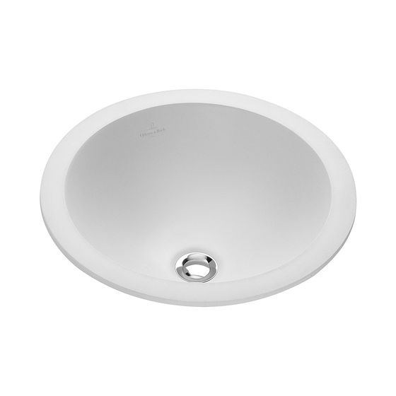 Villeroy & Boch Einbauwaschbecken Loop & Friends 450x450mm Rund mit Überlauf Weiß Alpin