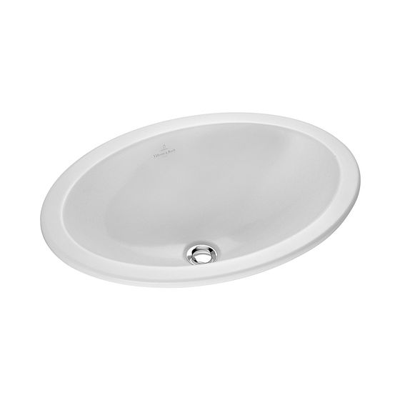 Villeroy & Boch Einbauwaschbecken Loop & Friends 505x360mm Oval mit Überlauf Weiß Alpin CeramicPlus