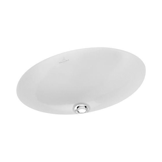 Villeroy & Boch Unterbauwaschbecken Loop & Friends570x410mm Oval mit Überlauf Weiß Alpin CeramicPlus