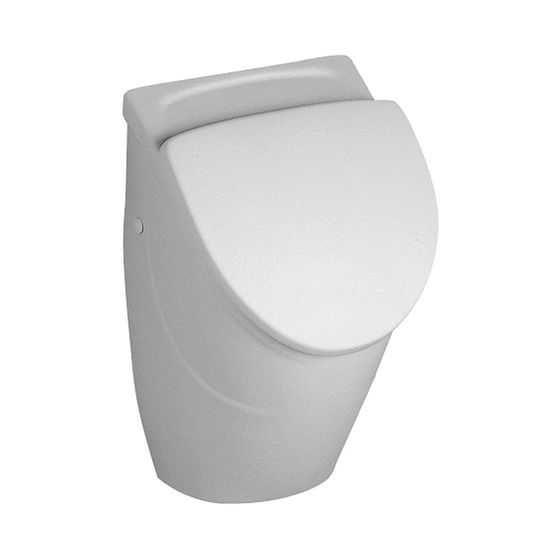 Villeroy & Boch Absaug-Urinal Compact O.novo 245x290x495mm Oval für Deckel, Zulauf verdeckt Weiß Alpin