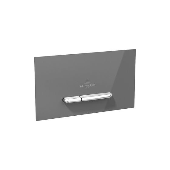 Villeroy & Boch WC-Betätigungsplatte ViConnect 260x66x150mm 2-Mengen-Spülung Glass Glossy White