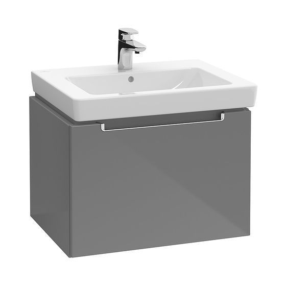 Villeroy & Boch Waschtischunterschrank Subway 2.0 00 587x420x454mm 1 Schublade, Waschtisch mittig, Glossy Grey