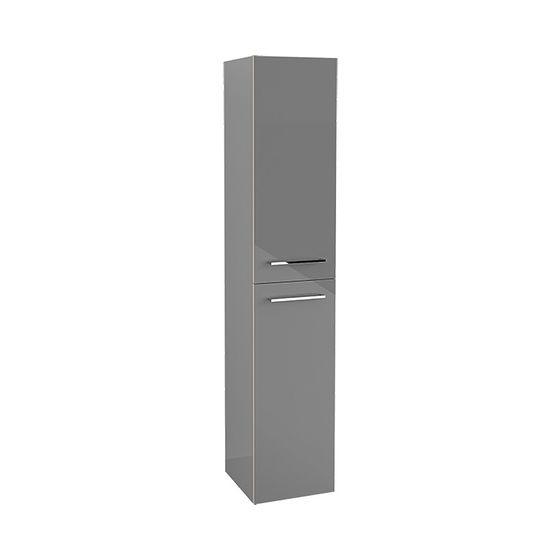 Villeroy & Boch Hochschrank Avento 350x1760x372mm 2 Türen, Anschlag rechts, Crystal Grey