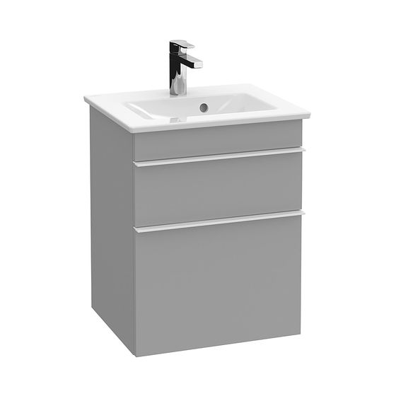 Villeroy & Boch Waschtischunterschrank Venticello 05 466x590x425mm 2 Auszüge, Waschtisch mittig, Truffle Grey