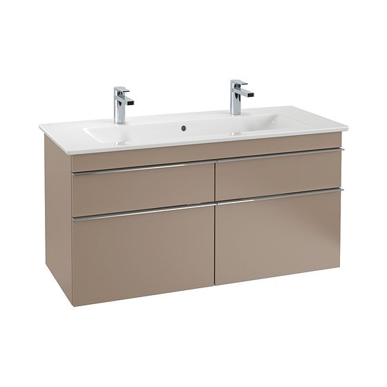 Villeroy & Boch Waschtischunterschrank Venticello 01 1153x590x502mm 4 Auszüge, Waschtisch mittig, Truffle Grey