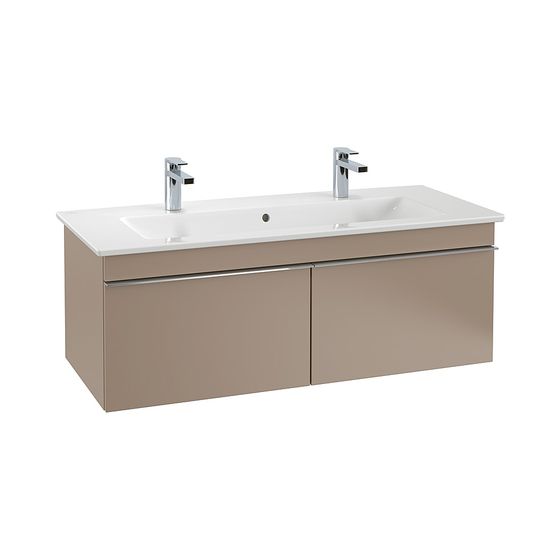 Villeroy & Boch Waschtischunterschrank Venticello 01 1153x420x502mm 2 Auszüge, Waschtisch mittig, Glossy Grey