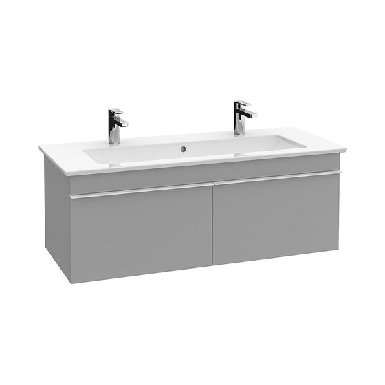 Villeroy & Boch Waschtischunterschrank Venticello 05 1153x420x502mm 2 Auszüge, Waschtisch mittig, Glossy Grey