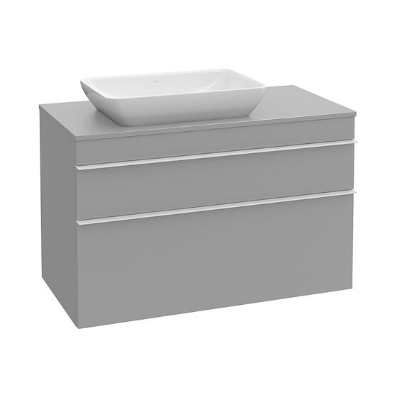 Villeroy & Boch Waschtischunterschrank Venticello 05 957x606x502mm 2 Auszüge, Waschbecken links, Soft Grey