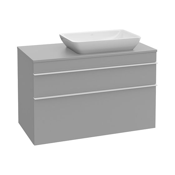 Villeroy & Boch Waschtischunterschrank Venticello 05 957x606x502mm 2 Auszüge, Waschbecken rechts, Soft Grey