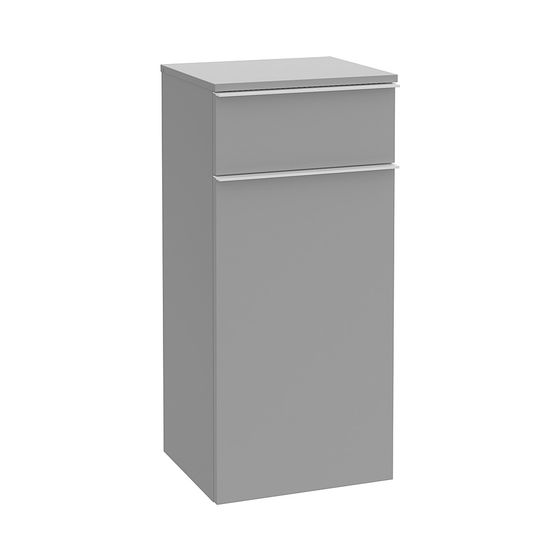 Villeroy & Boch Seitenunterschrank Venticello 404x866x372mm 1 Schublade, 1 Tür, Anschlag rechts, Soft Grey