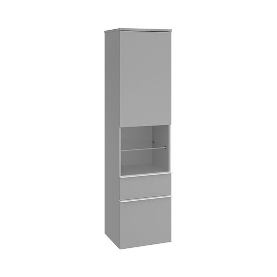 Villeroy & Boch Hochschrank Venticello 15 404x1546x372mm 1 Tür 2 Schubladen, Anschlag rechts, Soft Grey