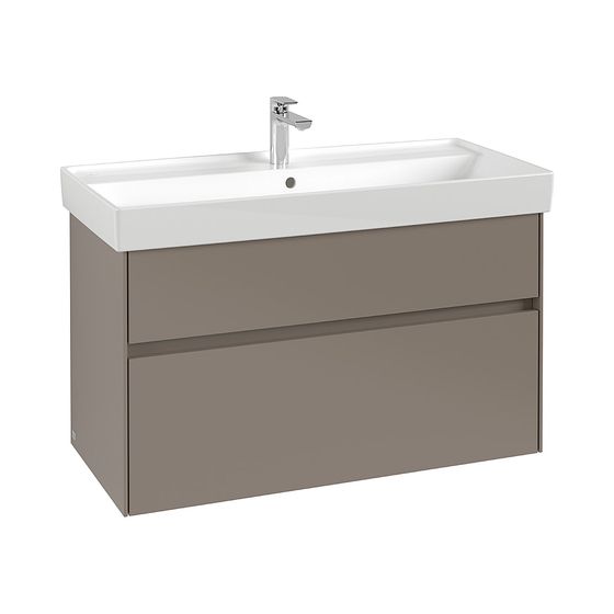 Villeroy & Boch Waschtischunterschrank Collaro 954x546x444mm 2 Auszüge, Waschbecken mittig, Nordic Oak