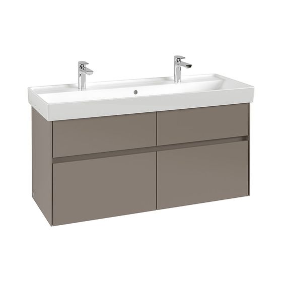 Villeroy & Boch Waschtischunterschrank Collaro B0 1154x546x444mm mit Beleuchtung, 4 Auszüge, Waschtisch mittig, White Wood