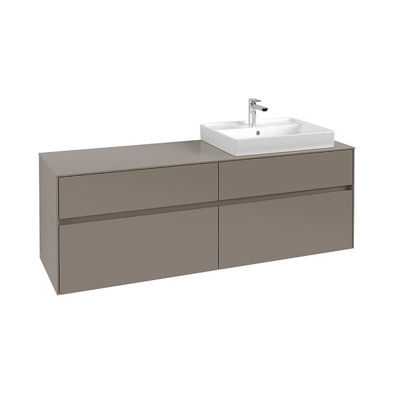 Villeroy & Boch Waschtischunterschrank Collaro C023 1600x548x500mm 4 Auszüge, Waschbecken rechts, Nordic Oak