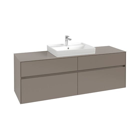 Villeroy & Boch Waschtischunterschrank Collaro C025 1600x548x500mm 4 Auszüge, Waschtisch mittig, Arizona Oak