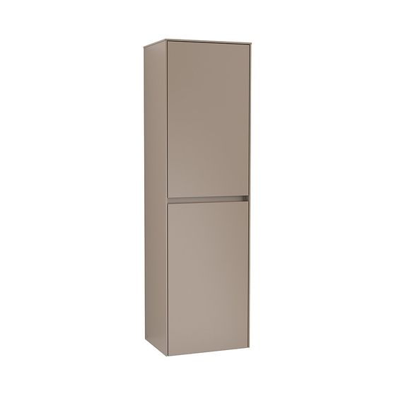 Villeroy & Boch Hochschrank Collaro 454x1538x349mm 2 Türen, Anschlag rechts, Glossy Grey