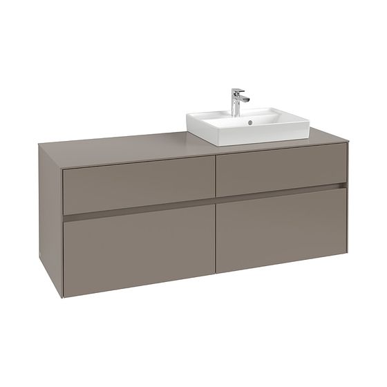 Villeroy & Boch Waschtischunterschrank Collaro 1400x548x500mm 4 Auszüge, Waschbecken rechts, Nordic Oak