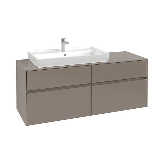 Villeroy & Boch Waschtischunterschrank Collaro C08900 1400x548x500mm 2 Auszüge, Waschbecken links, Arizona Oak