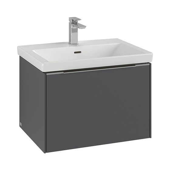 Villeroy & Boch Waschtischunterschrank Subway 3.0 02 622x429x462mm 1 Auszug, Waschtisch mittig, Cashmere Grey