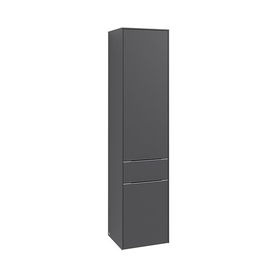 Villeroy & Boch Hochschrank Subway 3.0 01 400x1710x346mm 2 Türen, 1 Auszug Anschlag links, Cashmere Grey