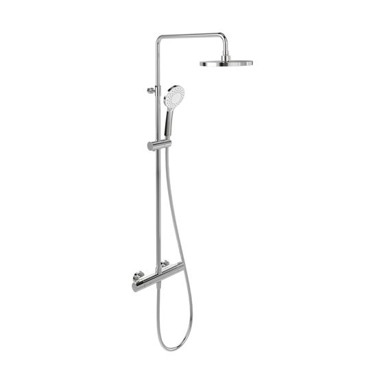 Villeroy & Boch Duschsystem mit drei Strahlarten Universal Showers 278x1096x576mm Wandmontage, Chrom