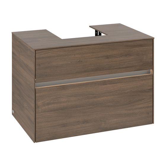 Villeroy & Boch Waschtischunterschrank Collaro C093B0 800x548x500mm mit Beleuchtung Arizona Oak