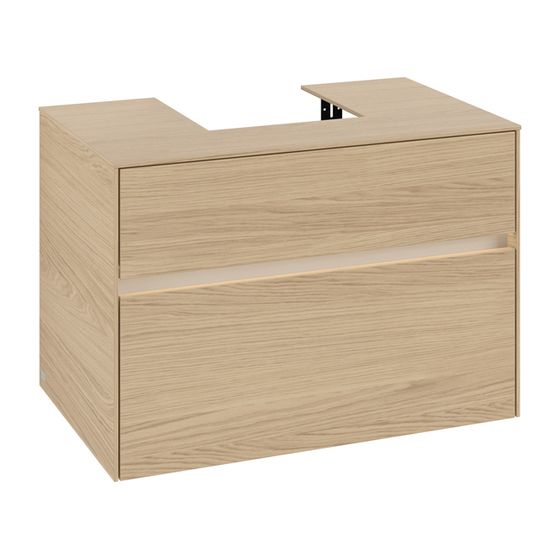 Villeroy & Boch Waschtischunterschrank Collaro C093B0 800x548x500mm mit Beleuchtung Nordic Oak