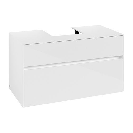 Villeroy & Boch Waschtischunterschrank Collaro C09400 1000x548x500mm Glossy White