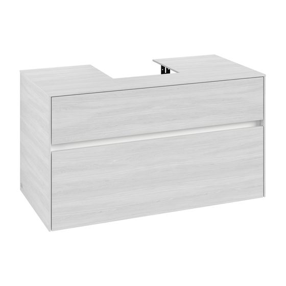 Villeroy & Boch Waschtischunterschrank Collaro C094B0 1000x548x500mm mit Beleuchtung White Wood