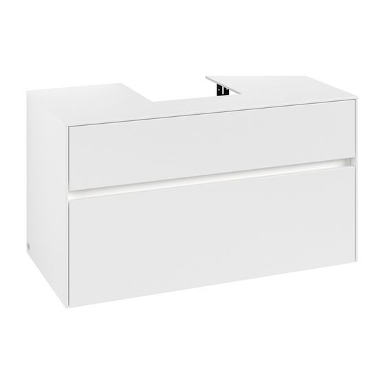 Villeroy & Boch Waschtischunterschrank Collaro C094B0 1000x548x500mm mit Beleuchtung White Matt