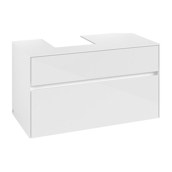 Villeroy & Boch Waschtischunterschrank Collaro C09500 1000x548x500mm Glossy White