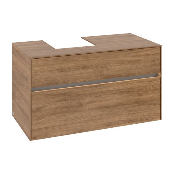 Villeroy & Boch Waschtischunterschrank Collaro C095B0 1000x548x500mm mit Beleuchtung Kansas Oak