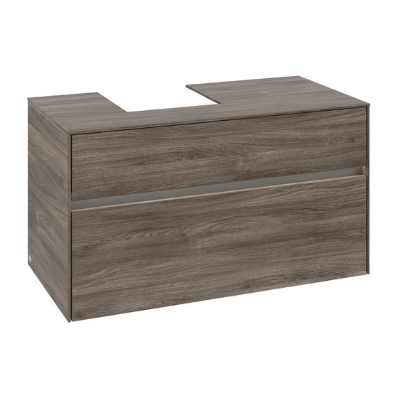 Villeroy & Boch Waschtischunterschrank Collaro C095B0 1000x548x500mm mit Beleuchtung Stone Oak