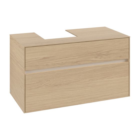 Villeroy & Boch Waschtischunterschrank Collaro C095B0 1000x548x500mm mit Beleuchtung Nordic Oak