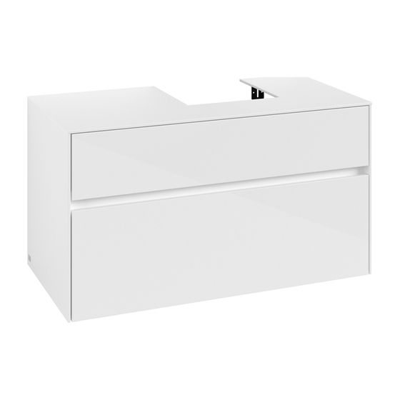 Villeroy & Boch Waschtischunterschrank Collaro C09600 1000x548x500mm Glossy White