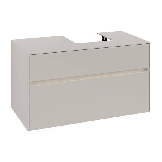 Villeroy & Boch Waschtischunterschrank Collaro C096B0 1000x548x500mm mit Beleuchtung Soft Grey