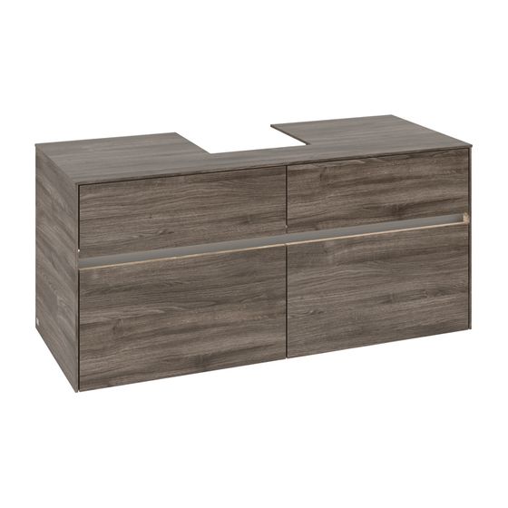 Villeroy & Boch Waschtischunterschrank Collaro C097B0 1200x548x500mm mit Beleuchtung Stone Oak