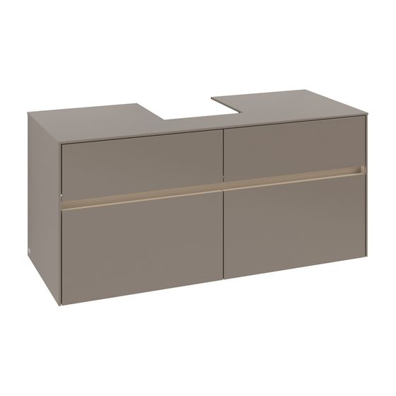 Villeroy & Boch Waschtischunterschrank Collaro C097B0 1200x548x500mm mit Beleuchtung Truffle Grey