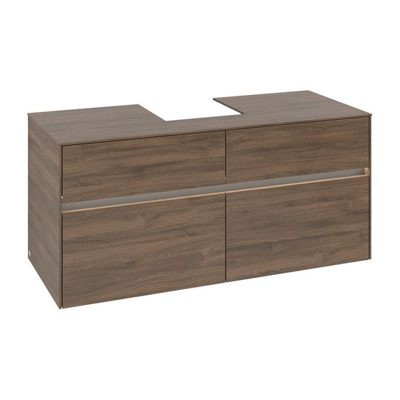 Villeroy & Boch Waschtischunterschrank Collaro C097B0 1200x548x500mm mit Beleuchtung Arizona Oak