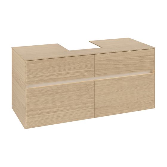 Villeroy & Boch Waschtischunterschrank Collaro C097B0 1200x548x500mm mit Beleuchtung Nordic Oak