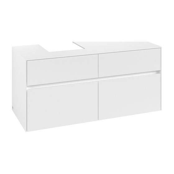 Villeroy & Boch Waschtischunterschrank Collaro C09800 1200x548x500mm White Matt