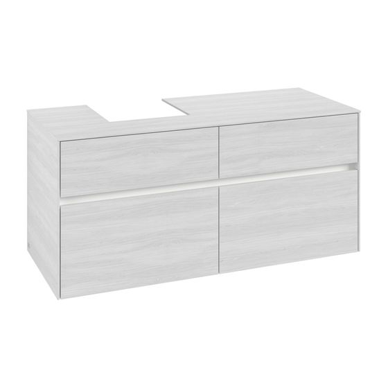 Villeroy & Boch Waschtischunterschrank Collaro C098B0 1200x548x500mm mit Beleuchtung White Wood