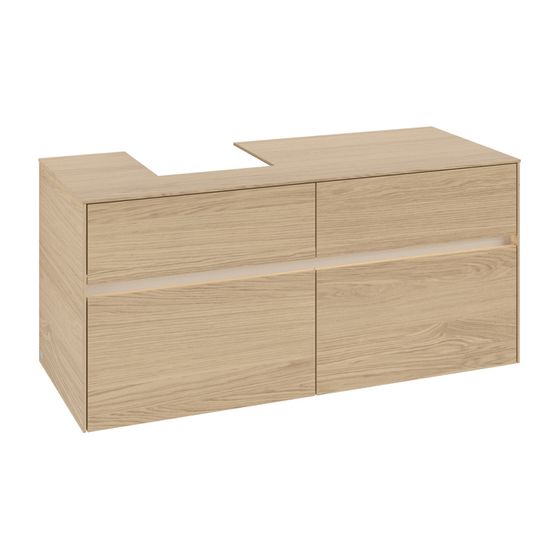 Villeroy & Boch Waschtischunterschrank Collaro C098B0 1200x548x500mm mit Beleuchtung Nordic Oak