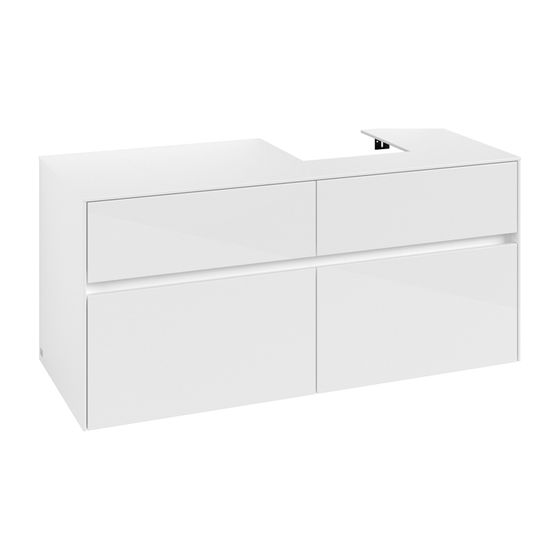 Villeroy & Boch Waschtischunterschrank Collaro C09900 1200x548x500mm Glossy White