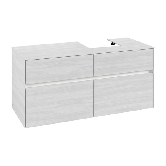 Villeroy & Boch Waschtischunterschrank Collaro C099B0 1200x548x500mm mit Beleuchtung White Wood