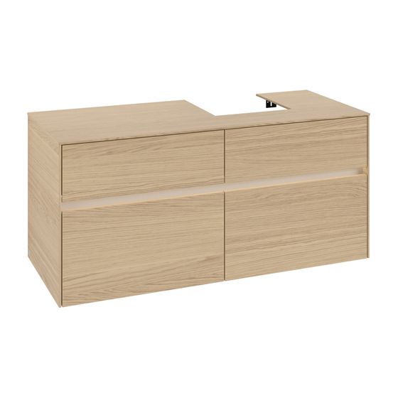 Villeroy & Boch Waschtischunterschrank Collaro C099B0 1200x548x500mm mit Beleuchtung Nordic Oak