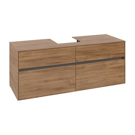 Villeroy & Boch Waschtischunterschrank Collaro C10000 1400x548x500mm Kansas Oak