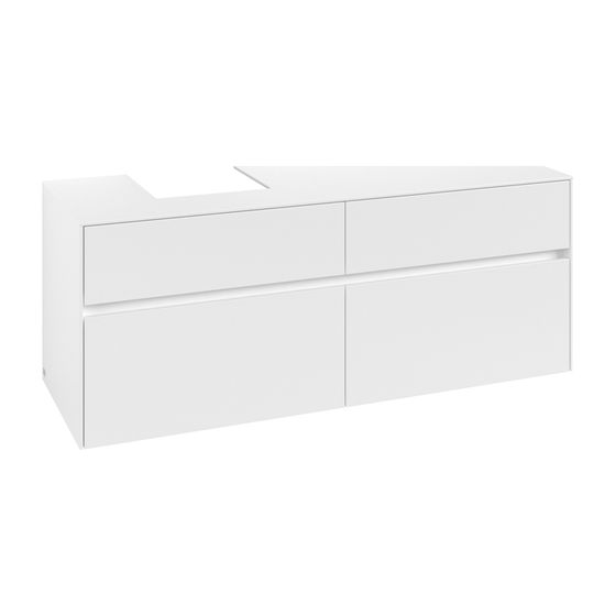 Villeroy & Boch Waschtischunterschrank Collaro C10100 1400x548x500mm White Matt