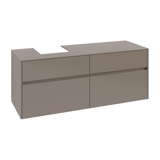 Villeroy & Boch Waschtischunterschrank Collaro C10100 1400x548x500mm Truffle Grey